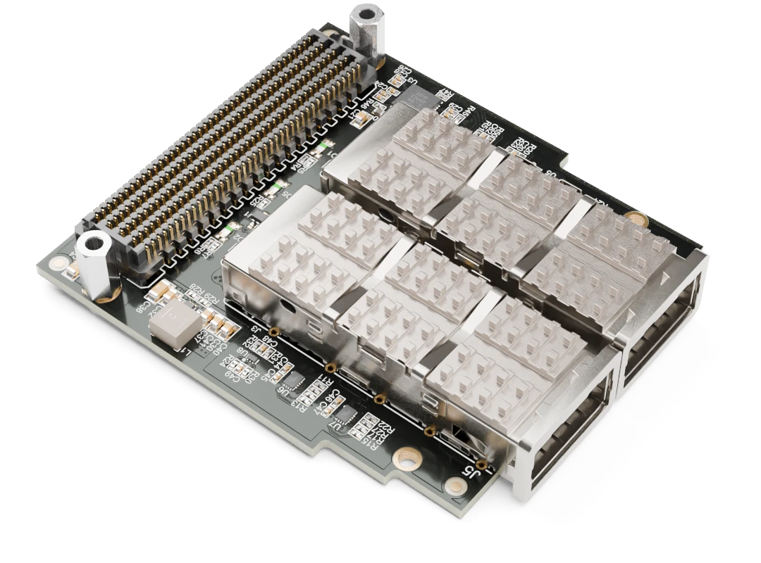 2x QSFP28 FMC